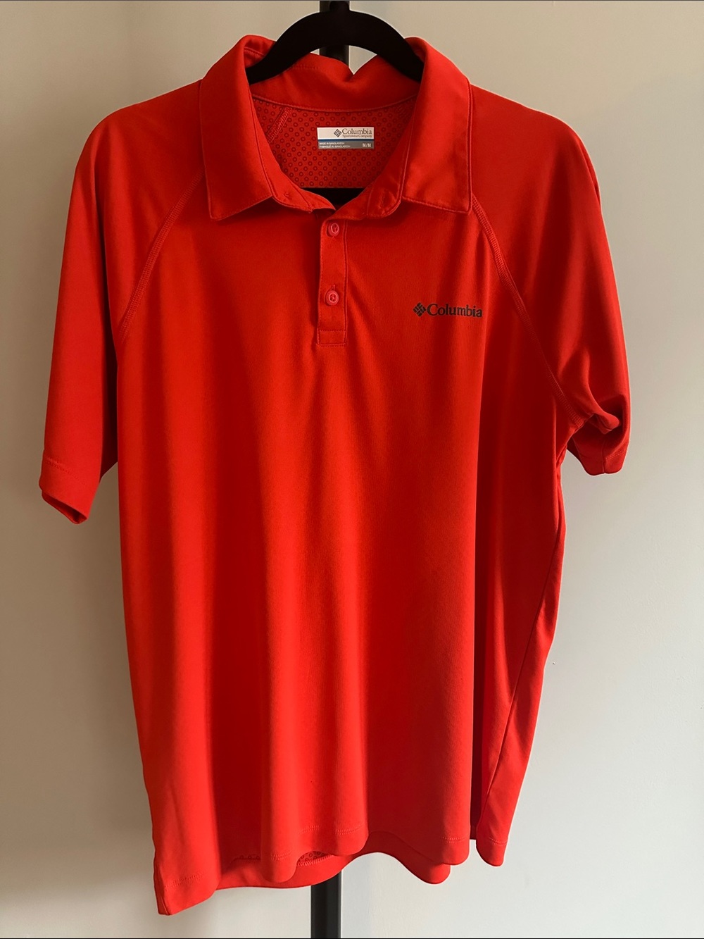 🏌️♂️ Columbia Men’s Bright Red Short-Sleeve Polo